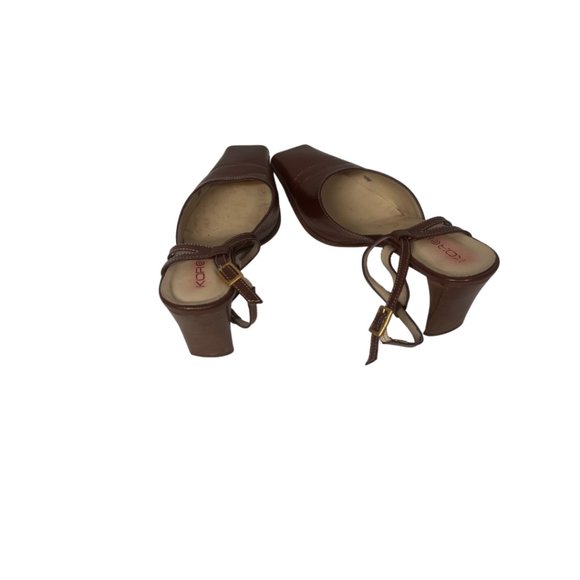 Kor@Kor Leather Strap Pump (Brown/Bronze) - Picture 5 of 7